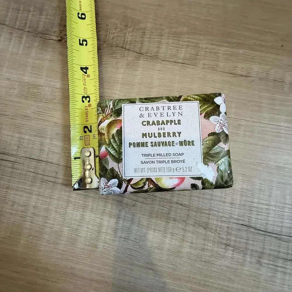 NEW Crabtree & Evelyn Crabapple & Mulberry Bar Soap 5.57 oz Discontinued